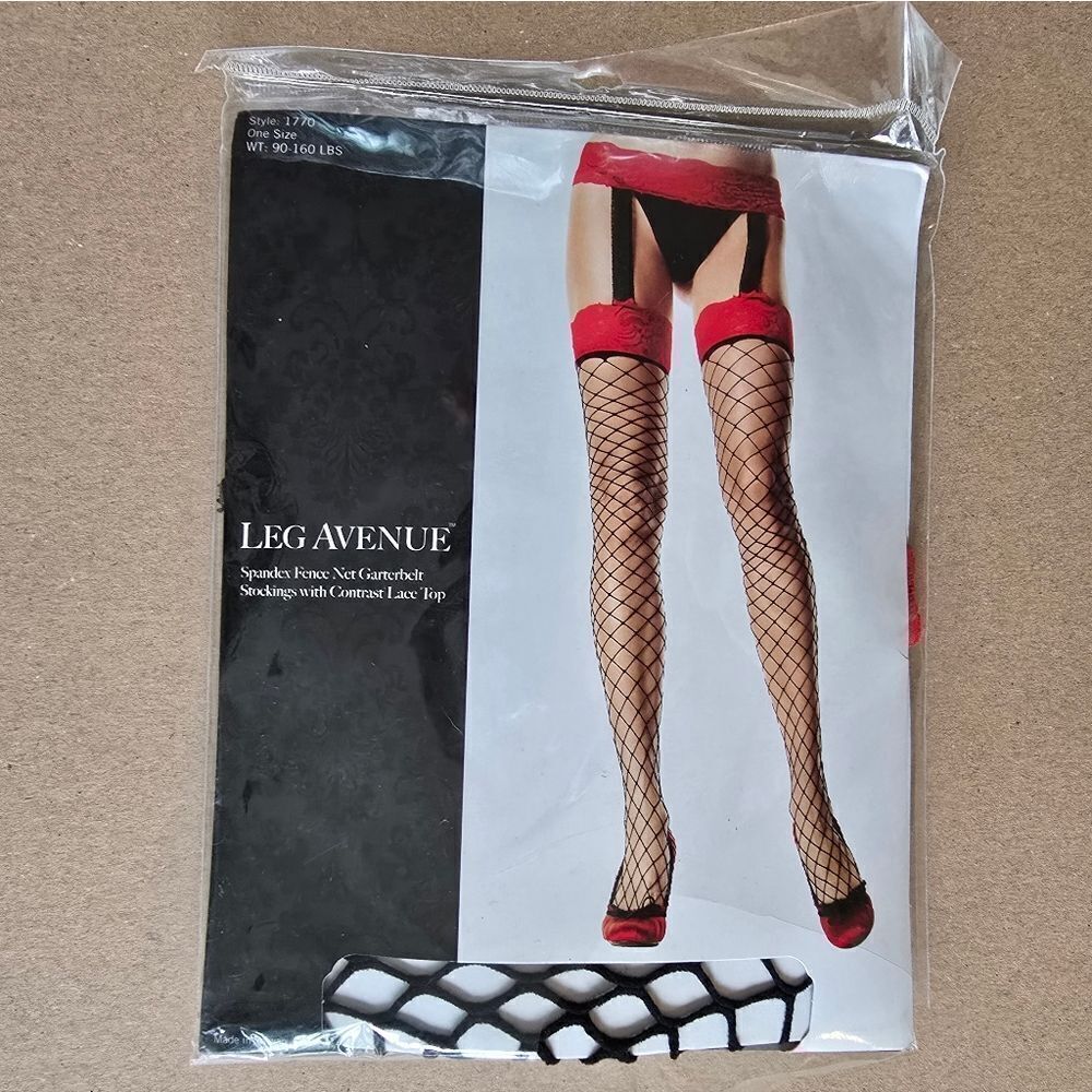 Fishnet Garter Stockings